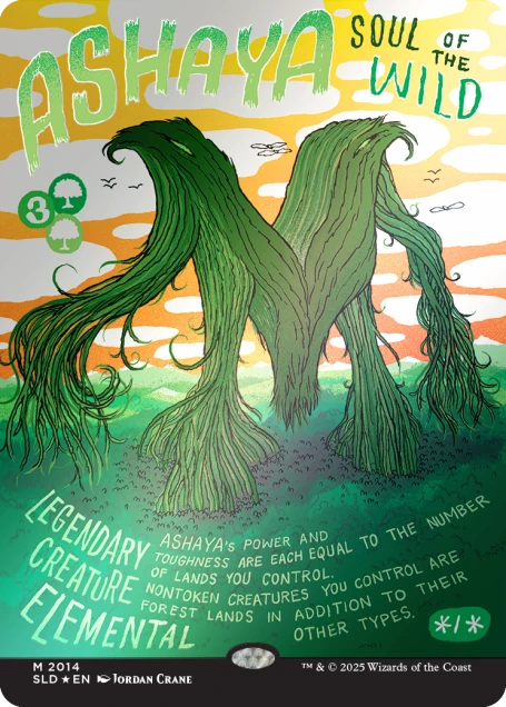 MTG Secret Lair - Garden Buds Rainbow Foil