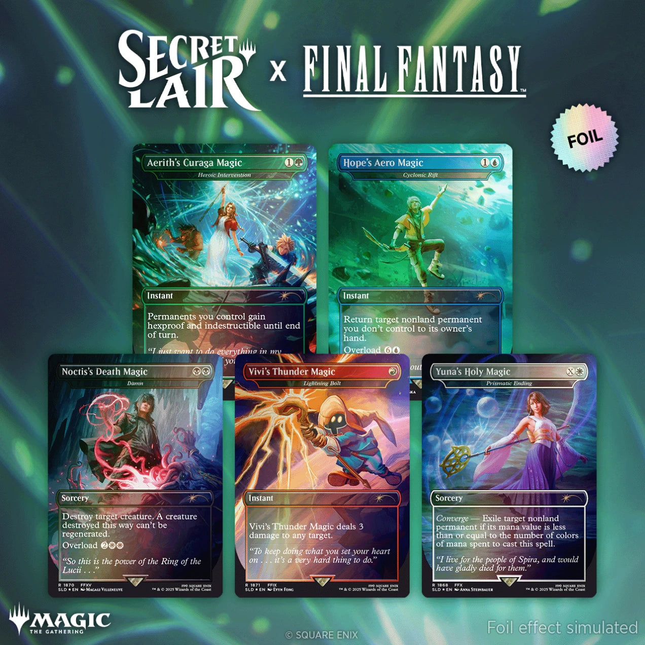 MTG Secret Lair FF Grimoire 日本語版Foil 2個 MTG: Final Fantasy - Secret Lair - Grimoire Foil