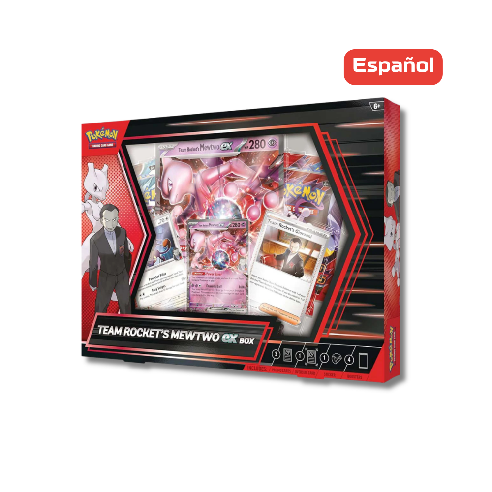 Pokemon TCG Team Rocket's Mewtwo Ex Box Español