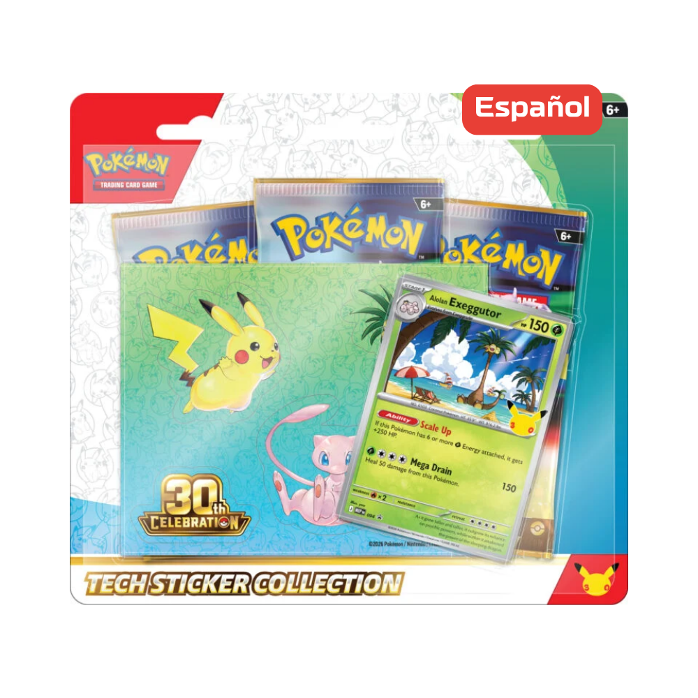 (PREVENTA) Pokémon TCG - 30th Celebration Tech Sticker Collection - Español - PAR (LEER DESCRIPCIÓN)