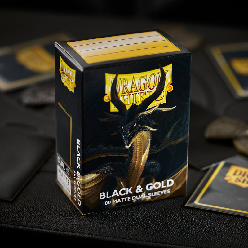 Mica Standard Dual Matte - Dragon Shield - Black & Gold