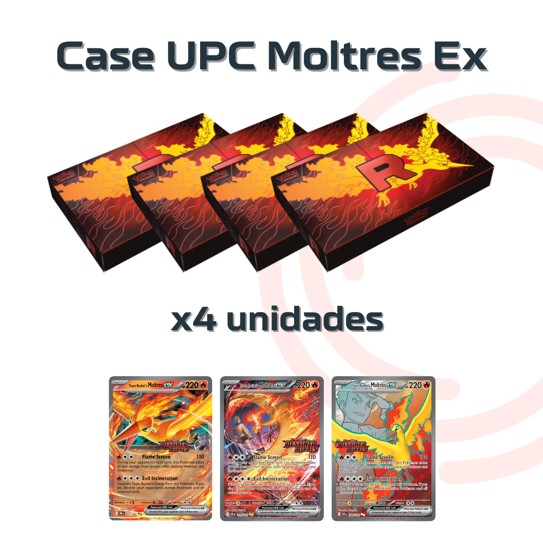 CASE x4 Team Rockets´s Moltres ex UPC Ultra Premium Collection