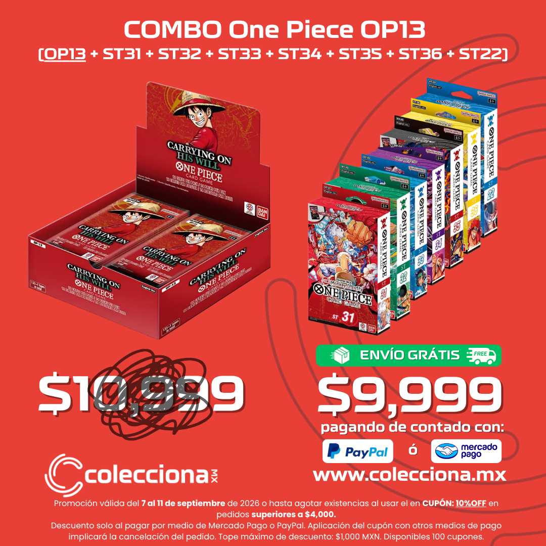 COMBO: One Piece TCG - OP13 + ST31 + ST32 + ST33 + ST34 + ST35 + ST36 + ST22