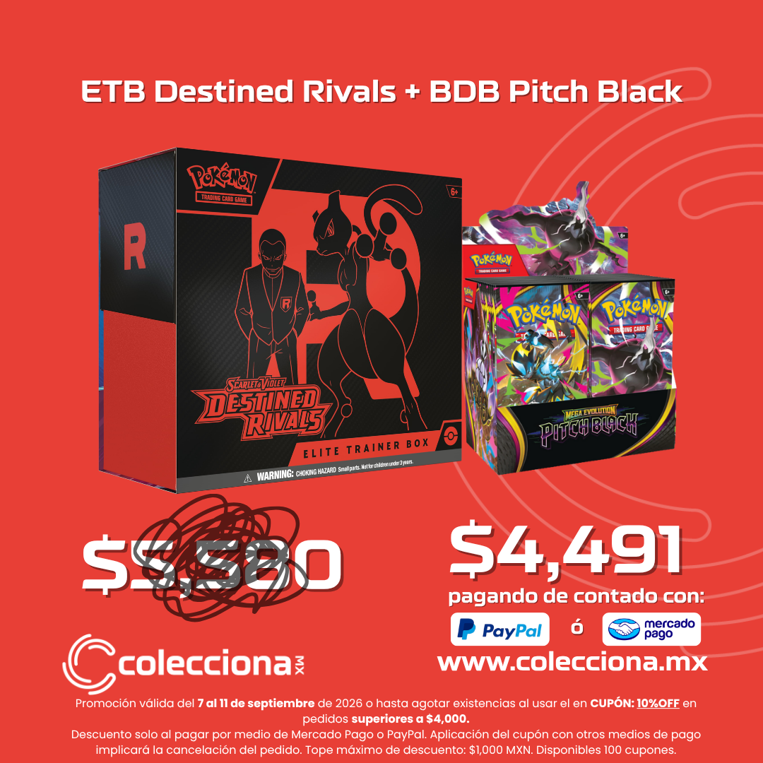 COMBO - Pokémon TCG - ETB Destined Rivals + Booster Display Pitch Black