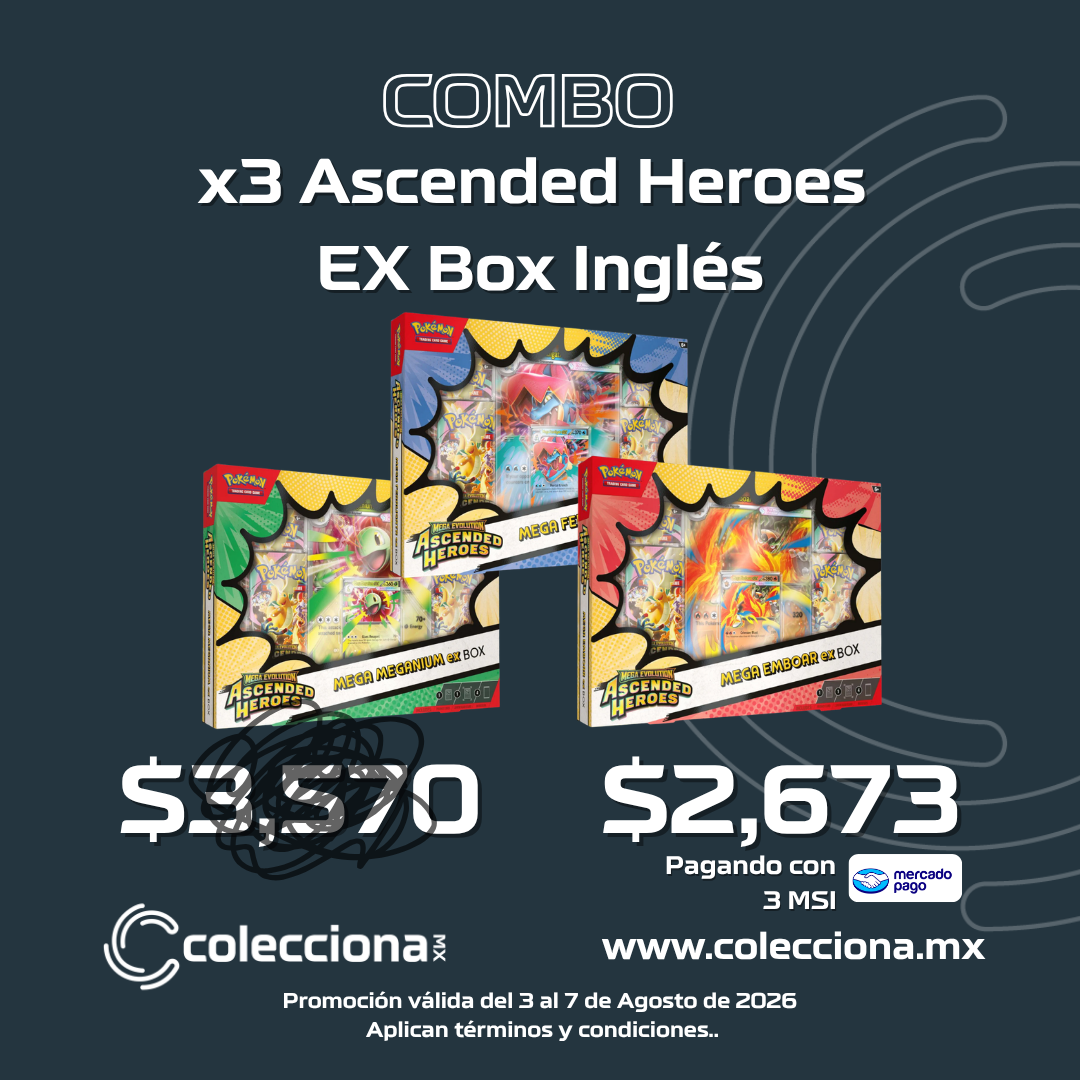 COMBO x3 Pokémon TCG - Ascended Heroes - EX Box - Inglés