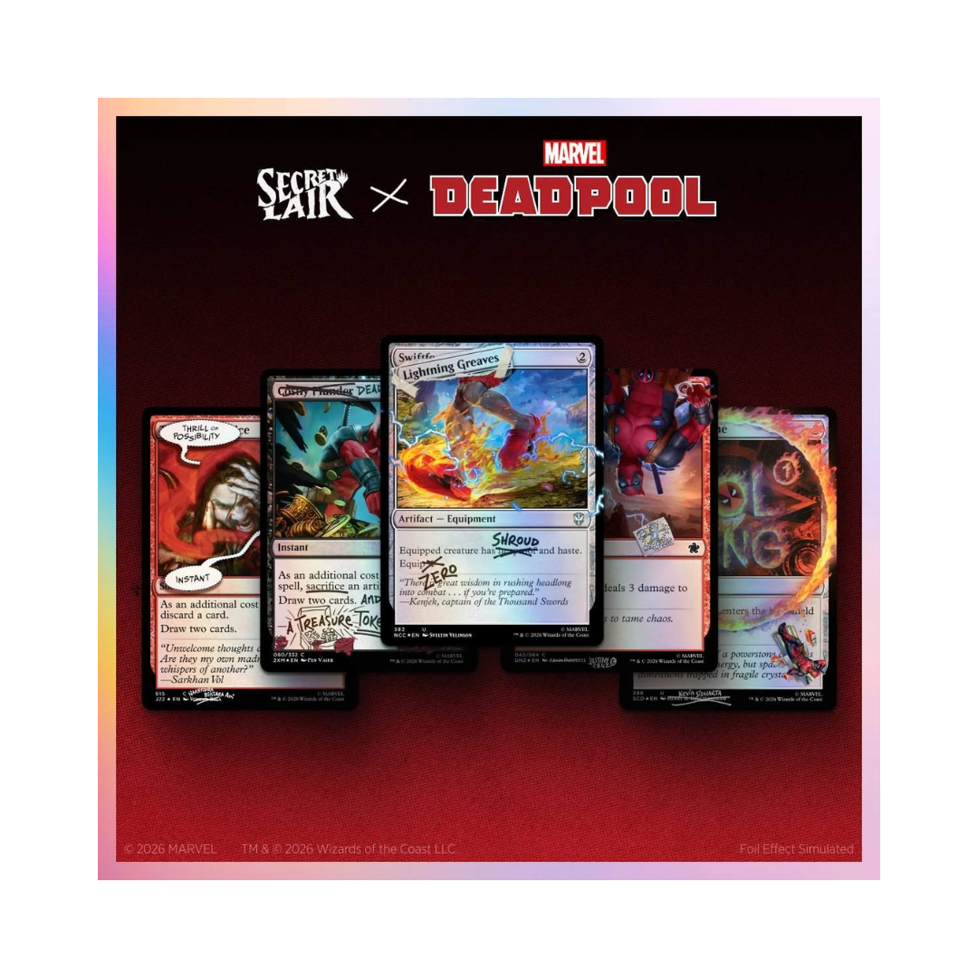 (PREVENTA) MTG Secret Lair - Marvel's Deadpool: I Fixed It (You're Welcome) - Pool Party Foil (LEER DESCRIPCION)