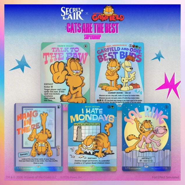 (PREVENTA) MTG Secret Lair - The Cats Are the Best - Motivationally Challenged - Foil