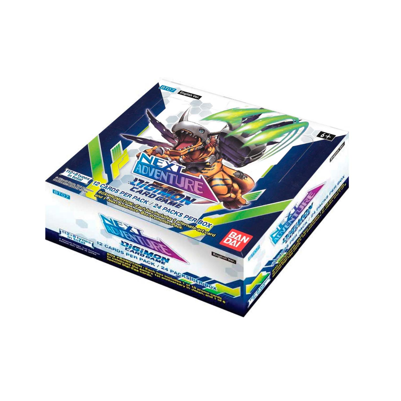 digimon card game: next adventure booster box TCG - [BT07] - Sleeve Pack:Rebecca Blue Deck and 2 Secret Rares Shiny Treasure Ex Booster