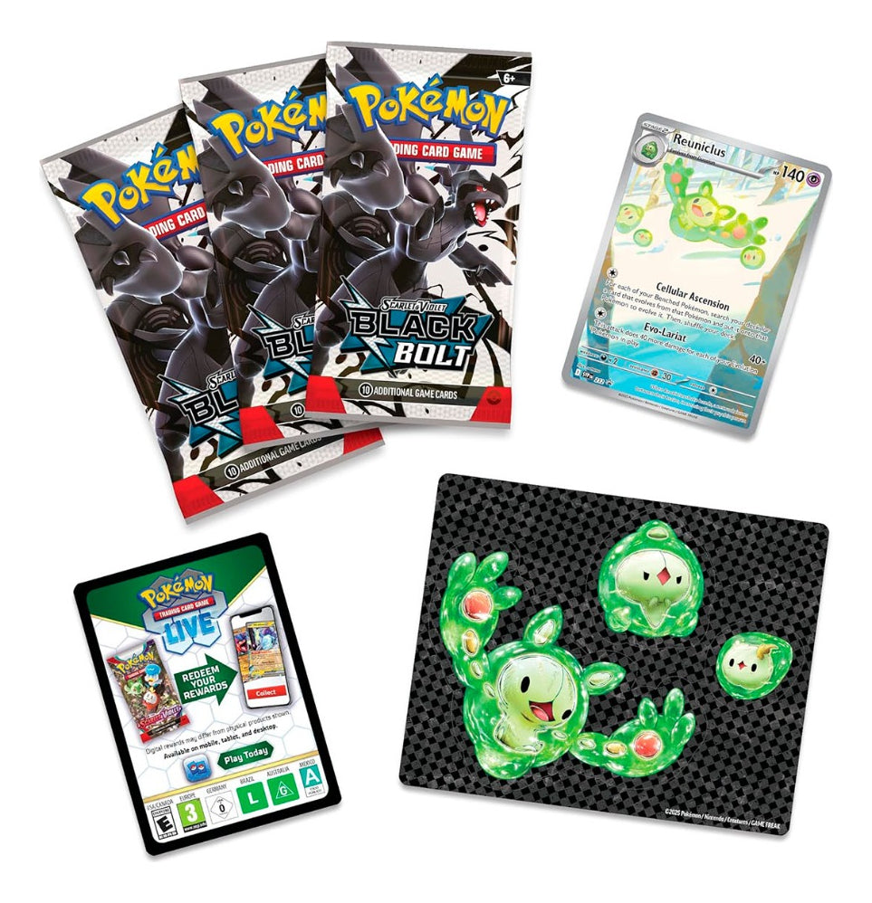 Pokémon Tcg: Unova Black Bolt - Tech Sticker - Español