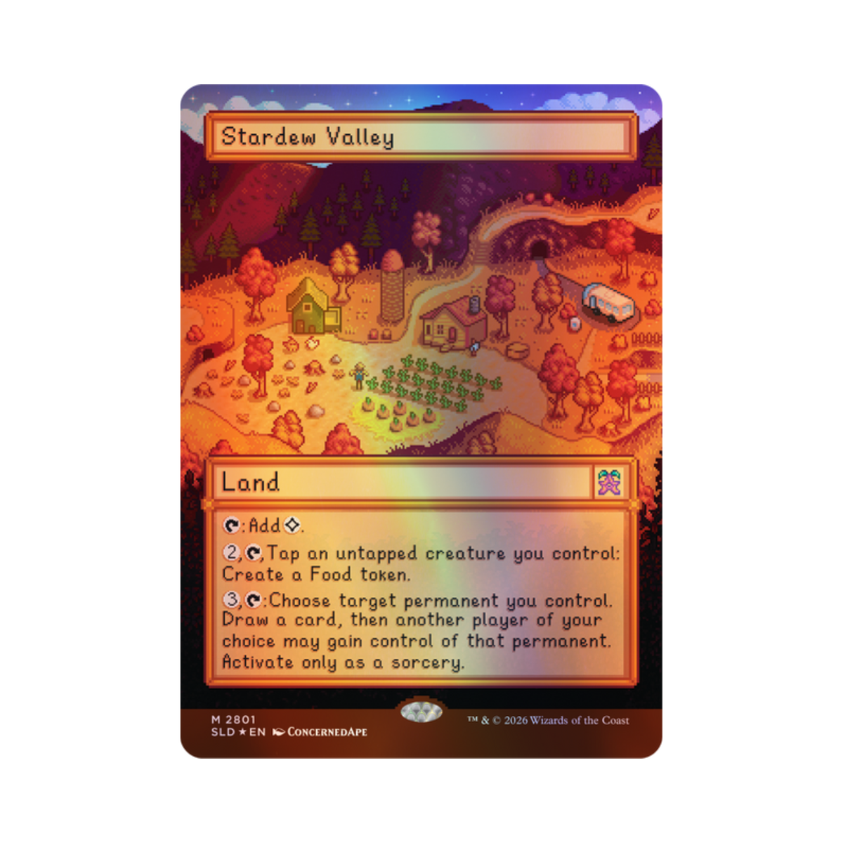 MTG Secret Lair - Stardew Valley - Welcome to Stardew Valley - Foil