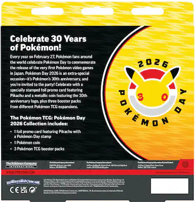 (VENTA ANTICIPADA) Pokémon TCG - 30 Anniversary 2026 Collection - ESPAÑOL (LEER DESCRIPCION)