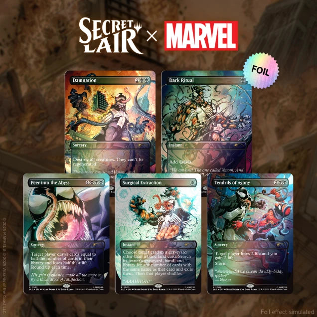 マジック：ザ・ギャザリング Secret Lair Venom Unleashed(Colors) Foil MTG Secret Lair x Spider-Man: Venom Unleashed (Colors) [Foil]