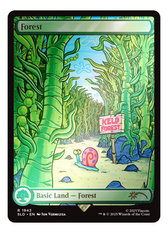 Mtg: Secret Lair - Bob Esponja - Lands Under The Sea Inglés