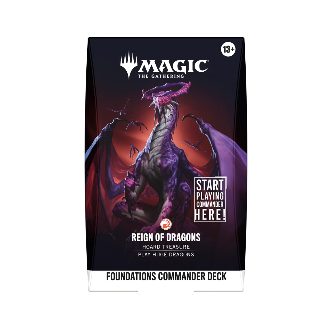 Magic The Gathering: Foundations Commander Deck - Reign Of Dragons