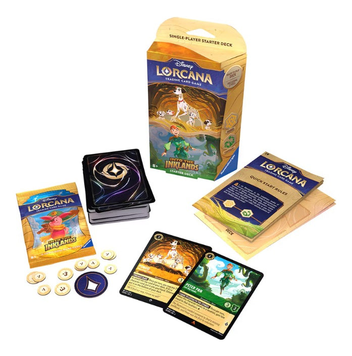 Lorcana Disney Tcg Starter Deck Into Inklands Peter Dalmata Into The Inklands Inglés