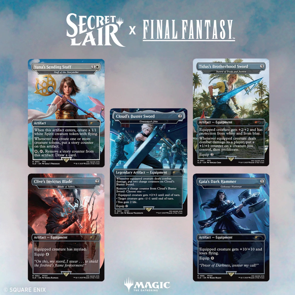 マジック：ザ・ギャザリング Secret Lair FINAL FANTASY: Weapons MTG: Final Fantasy - Secret Lair - Weapons
