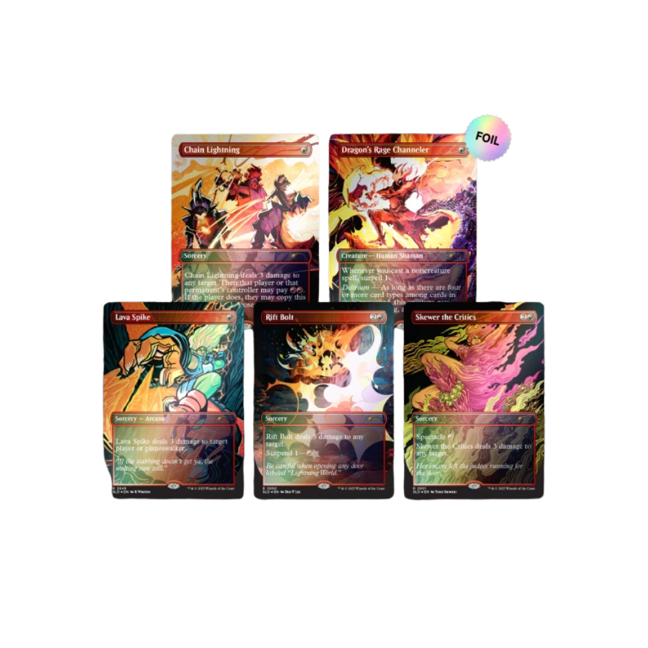 MTG Secret Lair EVERYTHING IS ON FIRE Foil magic tcg