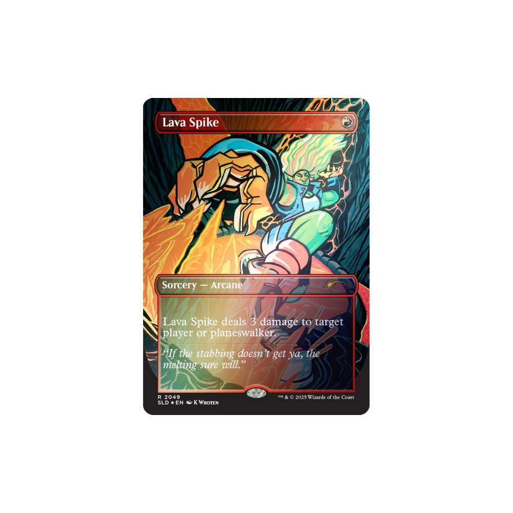MTG Secret Lair EVERYTHING IS ON FIRE Foil magic tcg