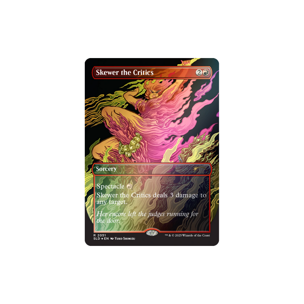 MTG Secret Lair EVERYTHING IS ON FIRE Foil magic tcg