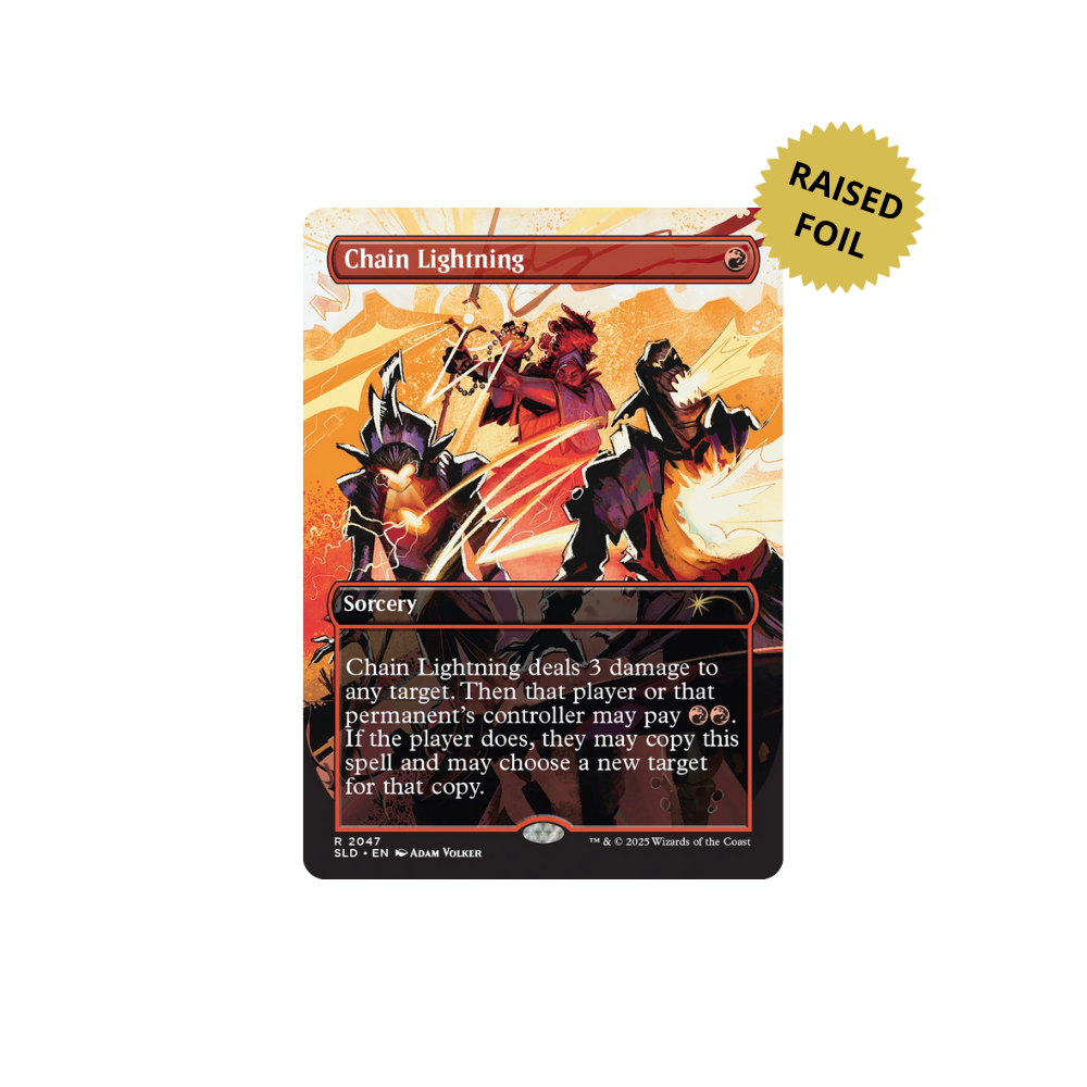 MTG Secret Lair EVERYTHING IS ON FIRE Raised Foil magic tcg