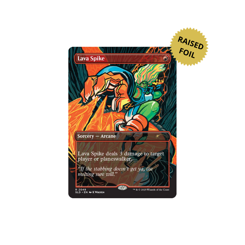 MTG Secret Lair EVERYTHING IS ON FIRE Raised Foil magic tcg