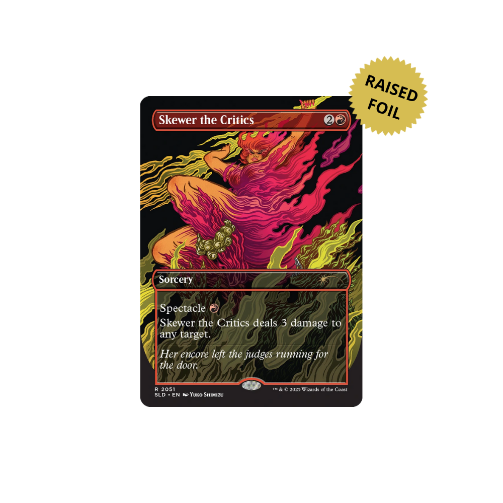 MTG Secret Lair EVERYTHING IS ON FIRE Raised Foil magic tcg