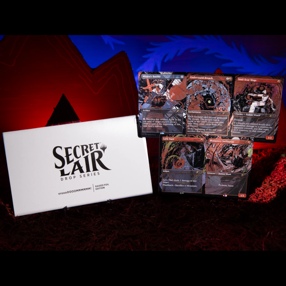 MTG Secret Lair vroooOOOMMMMMM! Raised Foil magic tcg