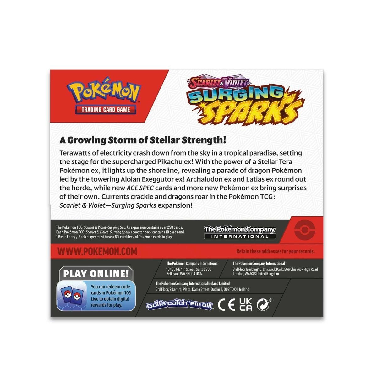 Pokemon Tcg Surging Sparks Booster Display Box