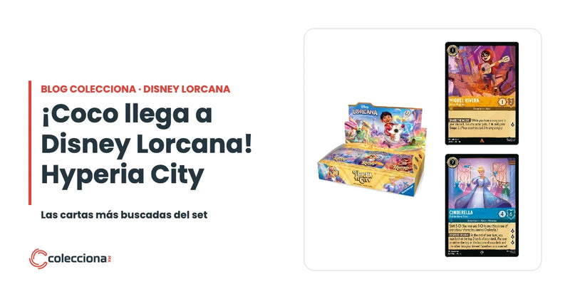 Disney Lorcana Hyperia City y Coco