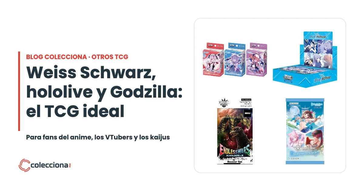 Weiss Schwarz, hololive OFFICIAL CARD GAME y Godzilla Card Game