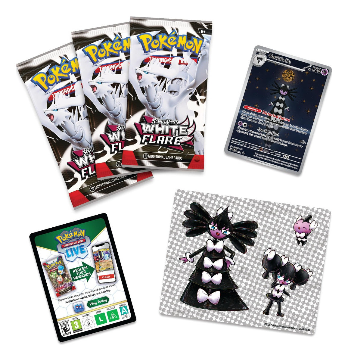 Pokémon Tcg: Unova White Flare - Tech Sticker - Ingles