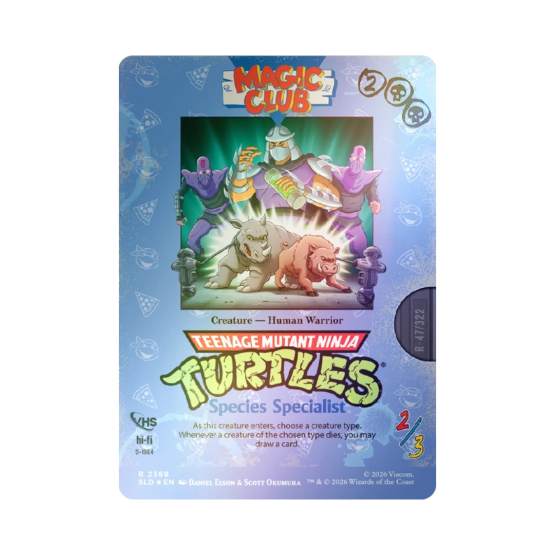MTG Secret Lair - Teenage Mutant Ninja Turtles: VHS Villains - Foil