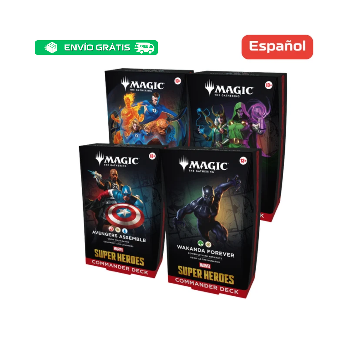Magic The Gathering: Marvel Super Heroes - Commander Deck Set - Español