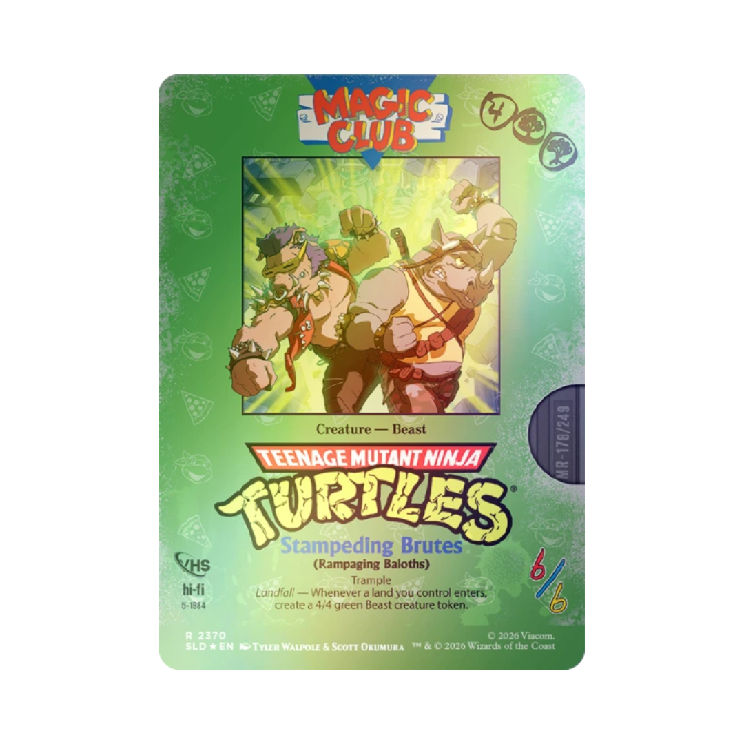 MTG Secret Lair - Teenage Mutant Ninja Turtles: VHS Villains - Foil