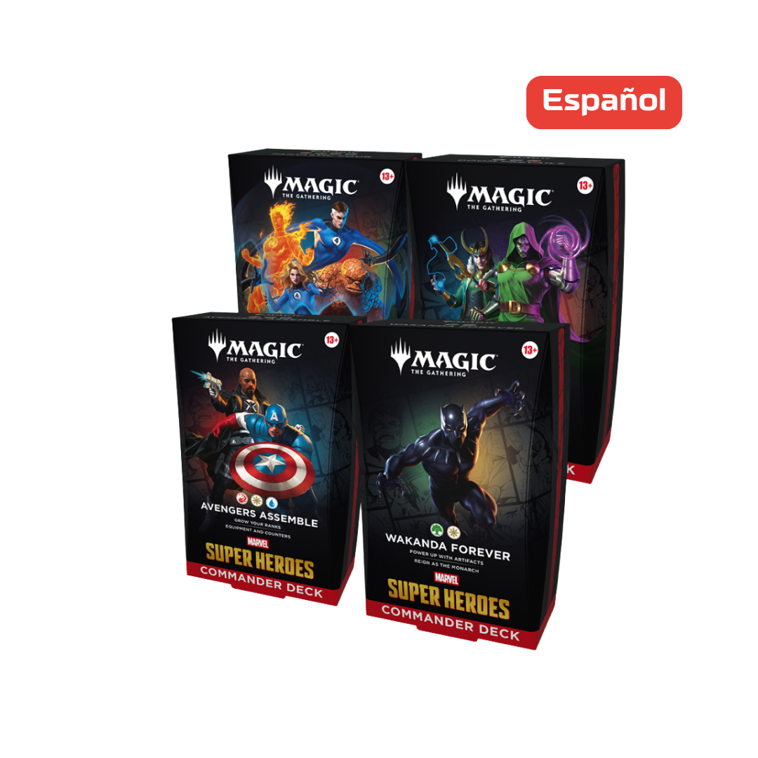 (APARTADO) Magic The Gathering: Marvel Super Heroes - Commander Deck Set - Español (LEER DESCRIPCION)