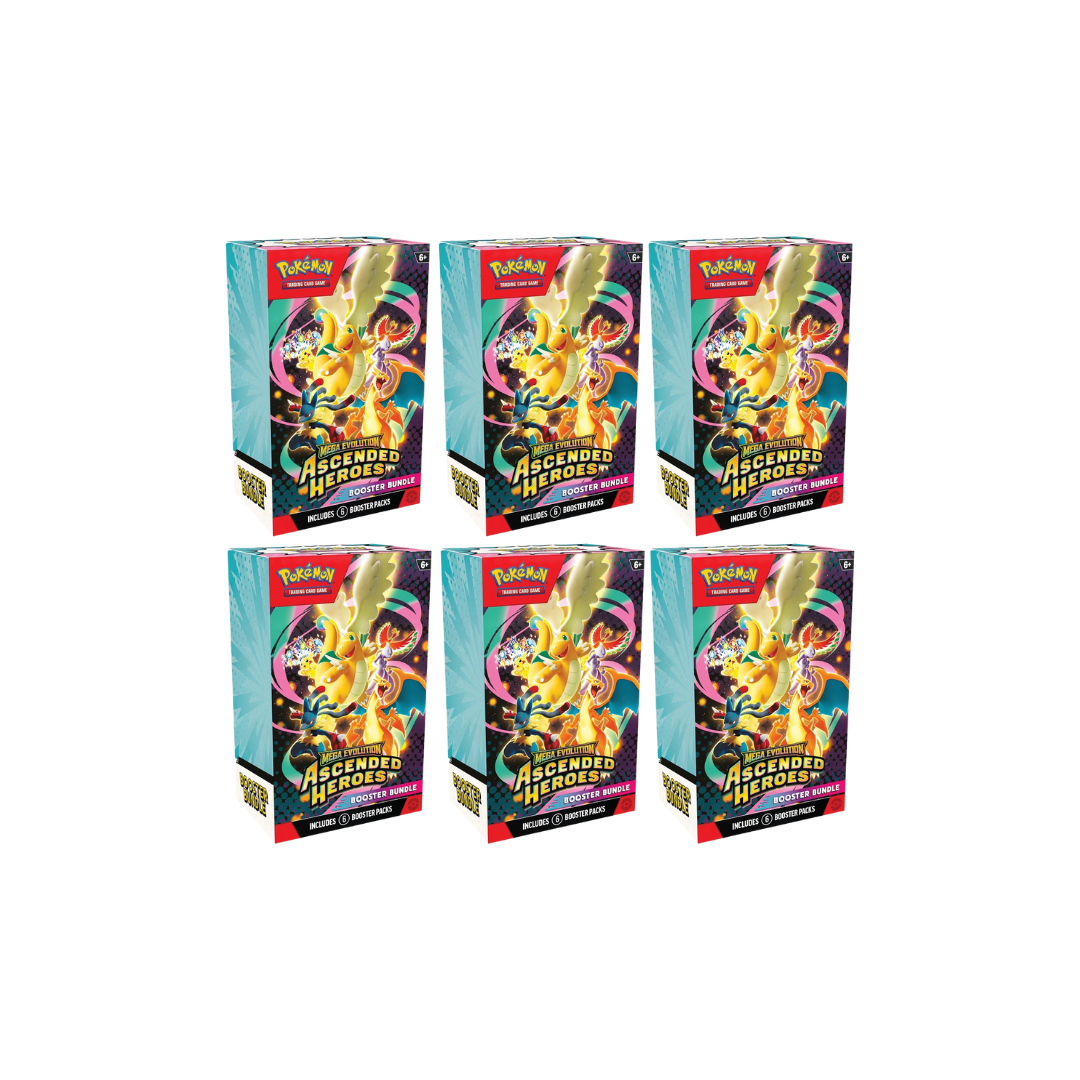 (VENTA ANTICIPADA) Combo 6 Bundles (36 sobres) Pokémon TCG - Ascended Heroes - Booster Bundle (LEER DESCRIPCION)