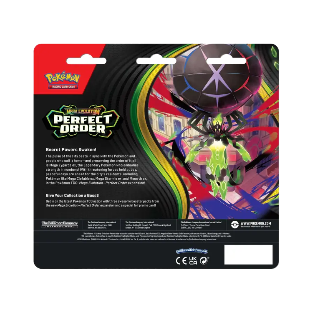 (PREVENTA) Pokémon TCG - Perfect Order - 3-Blister Pack - Ingles (APARTADO - LEER DESCRIPCION)