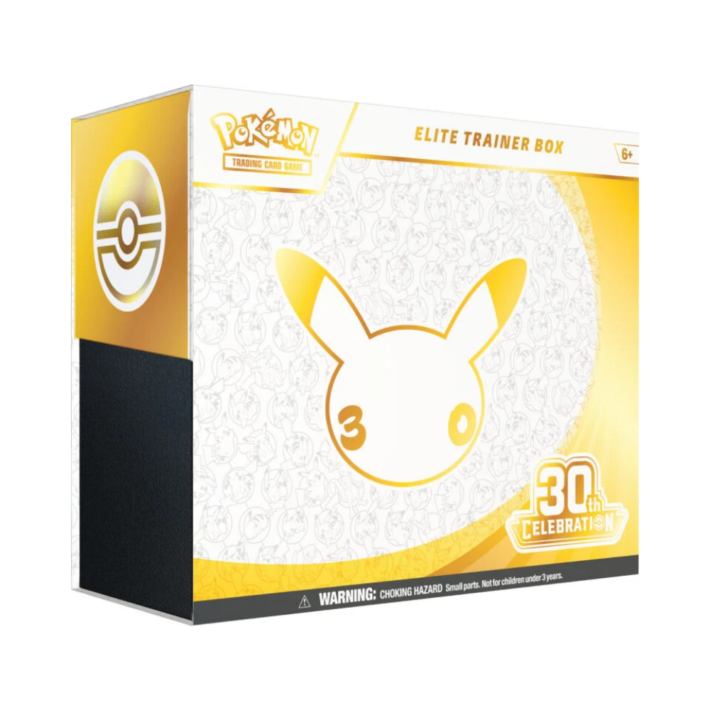 COMBO: Pokémon TCG 30th A - x1 ETB + x1 Poster Collection + x1 Sylveon ex Box + x1 Greninja ex Box + x2 Tech Sticker (par) (LIMITADO A 1 - LEER DESCRIPCIÓN)