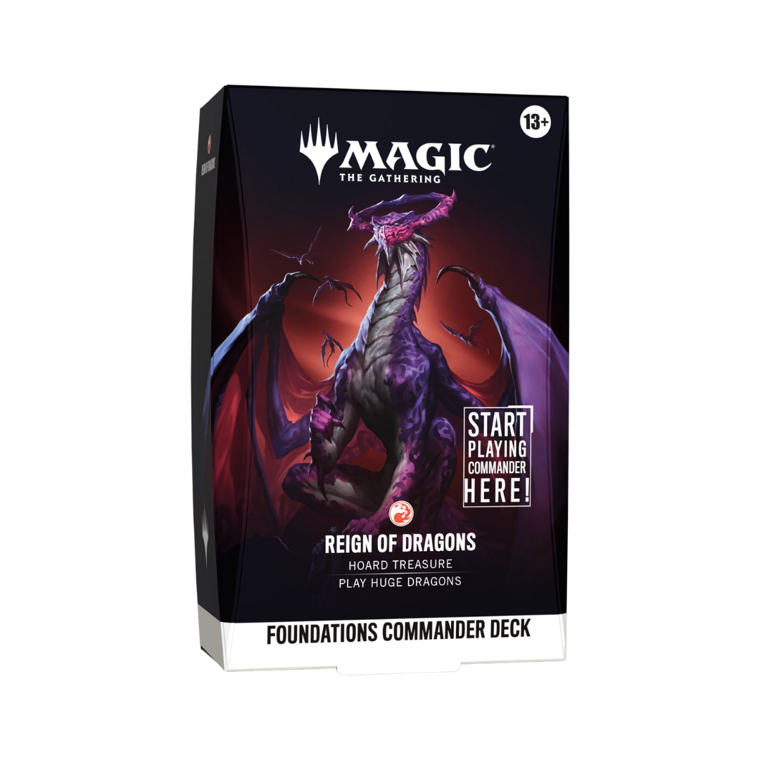 Magic The Gathering: Foundations Commander Deck - Reign Of Dragons