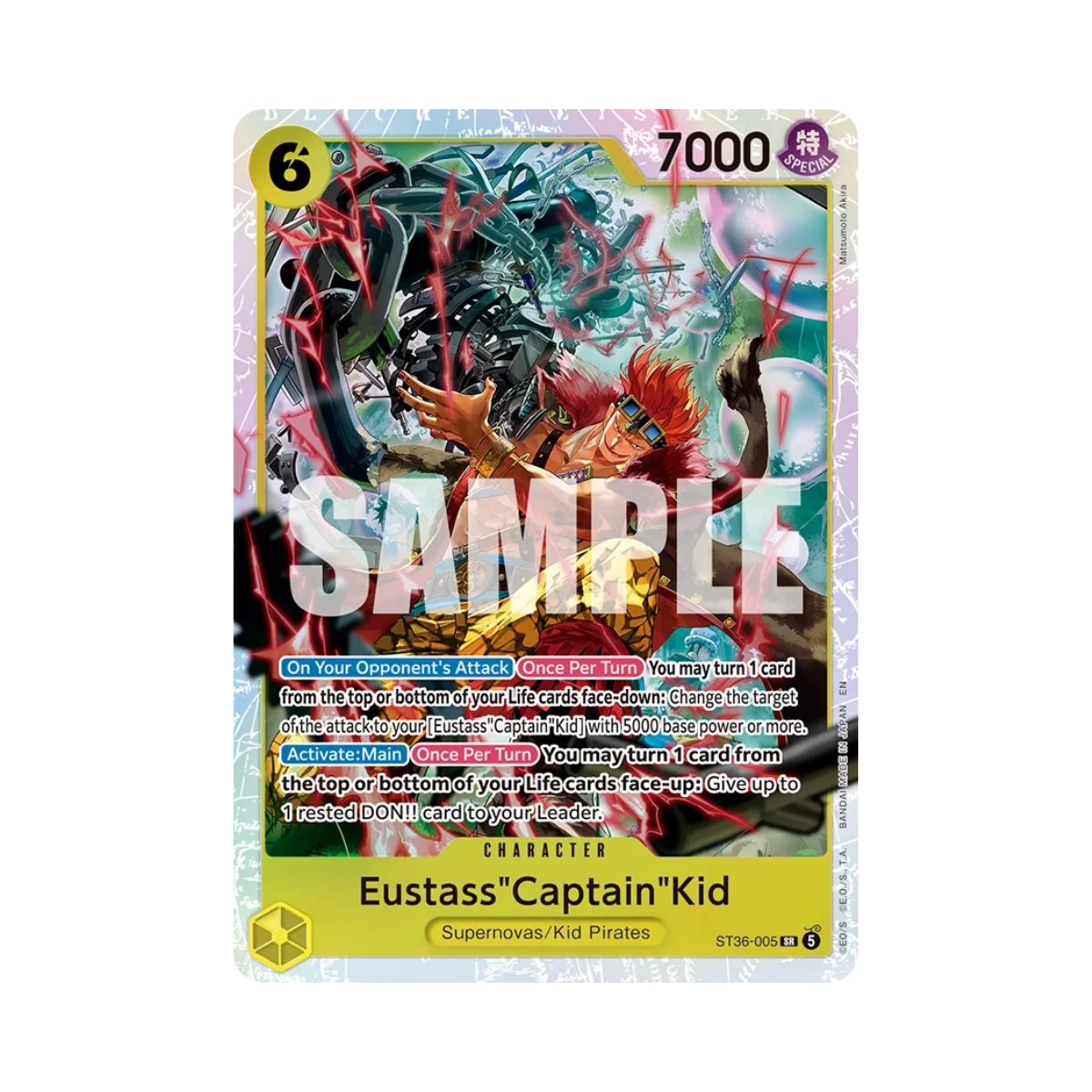 One Piece TCG - [ST-36] - Yellow Eustass "Captain" Kid - Starter Deck - Inglés