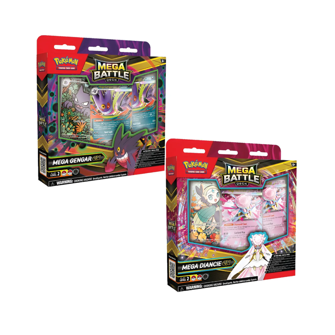 Pokemon TCG - Par Mega Battle Deck - Mega Gengar ex & Mega Diancie ex - Ingles