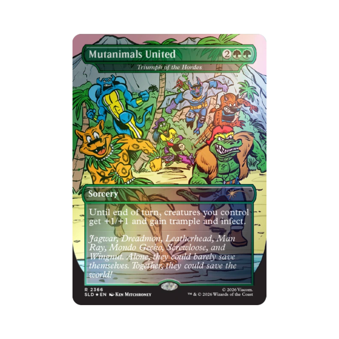 (PREVENTA) MTG Secret Lair - Teenage Mutant Ninja Turtles: The Mighty Mutanimals - Foil