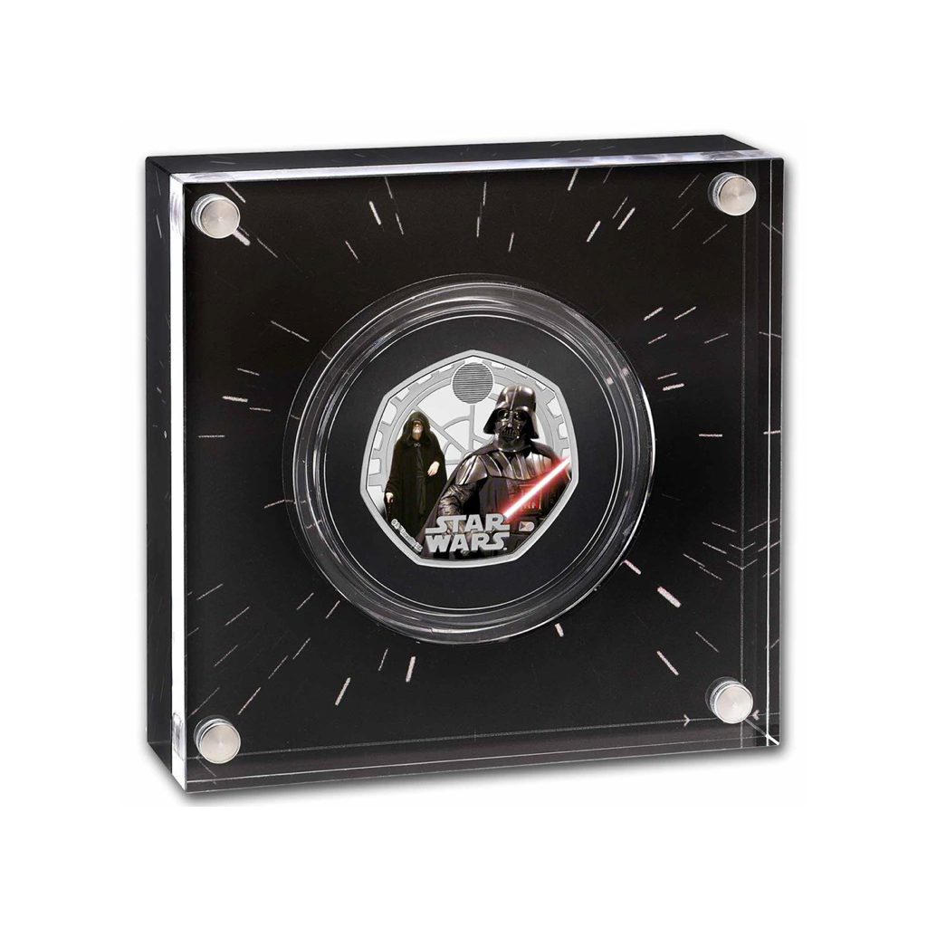 Star Wars: Darth Vader & Emperor Palpatin Silver Color - 2023 - Moneda conmemorativa