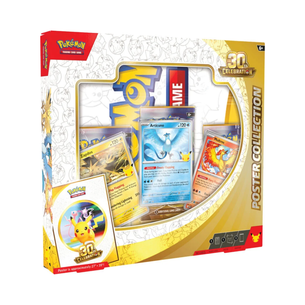 (PREVENTA) Pokémon TCG - 30th Celebration Poster Collection (LIMITADO A 1 - LEER DESCRIPCIÓN)