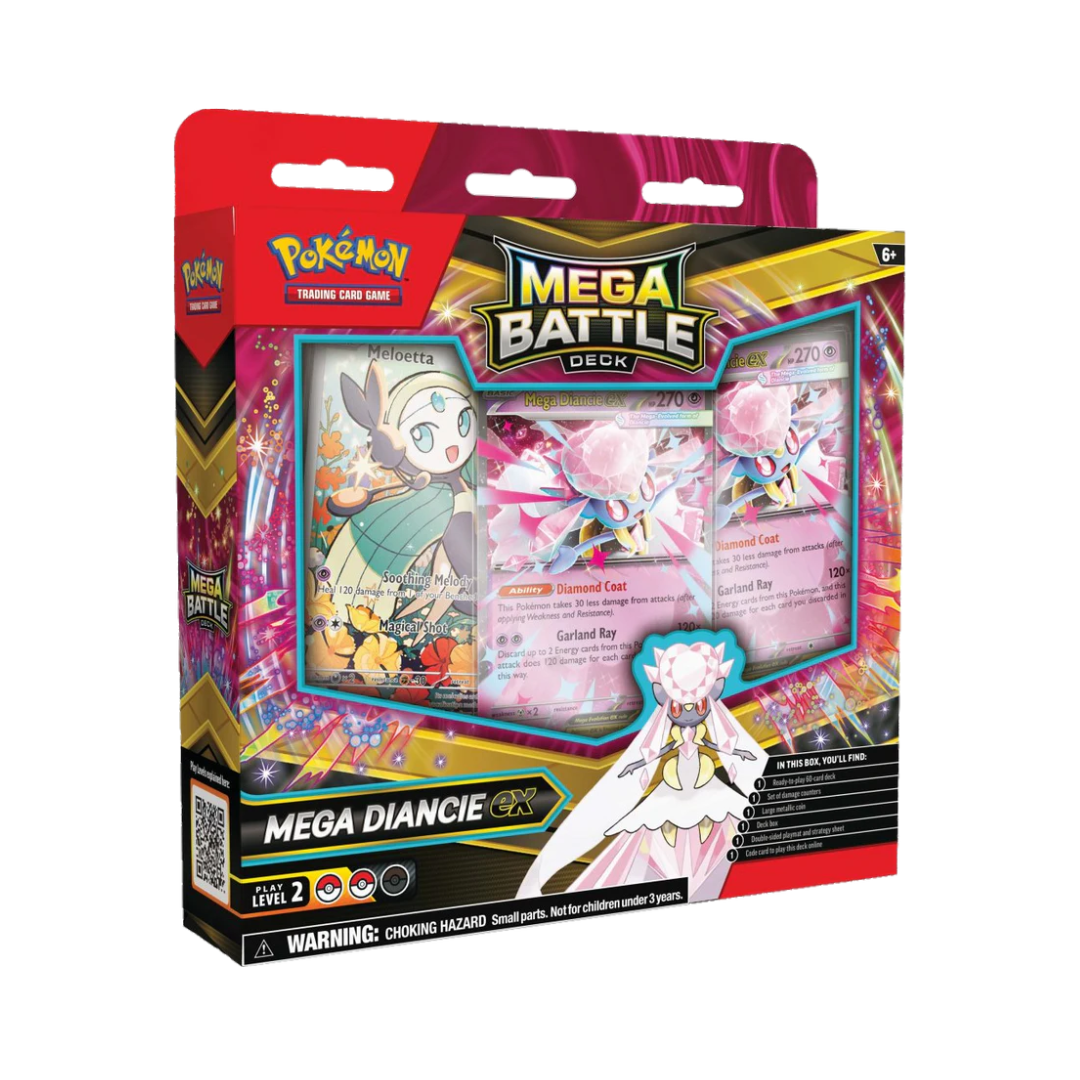 Pokemon TCG - Par Mega Battle Deck - Mega Gengar ex & Mega Diancie ex - Ingles