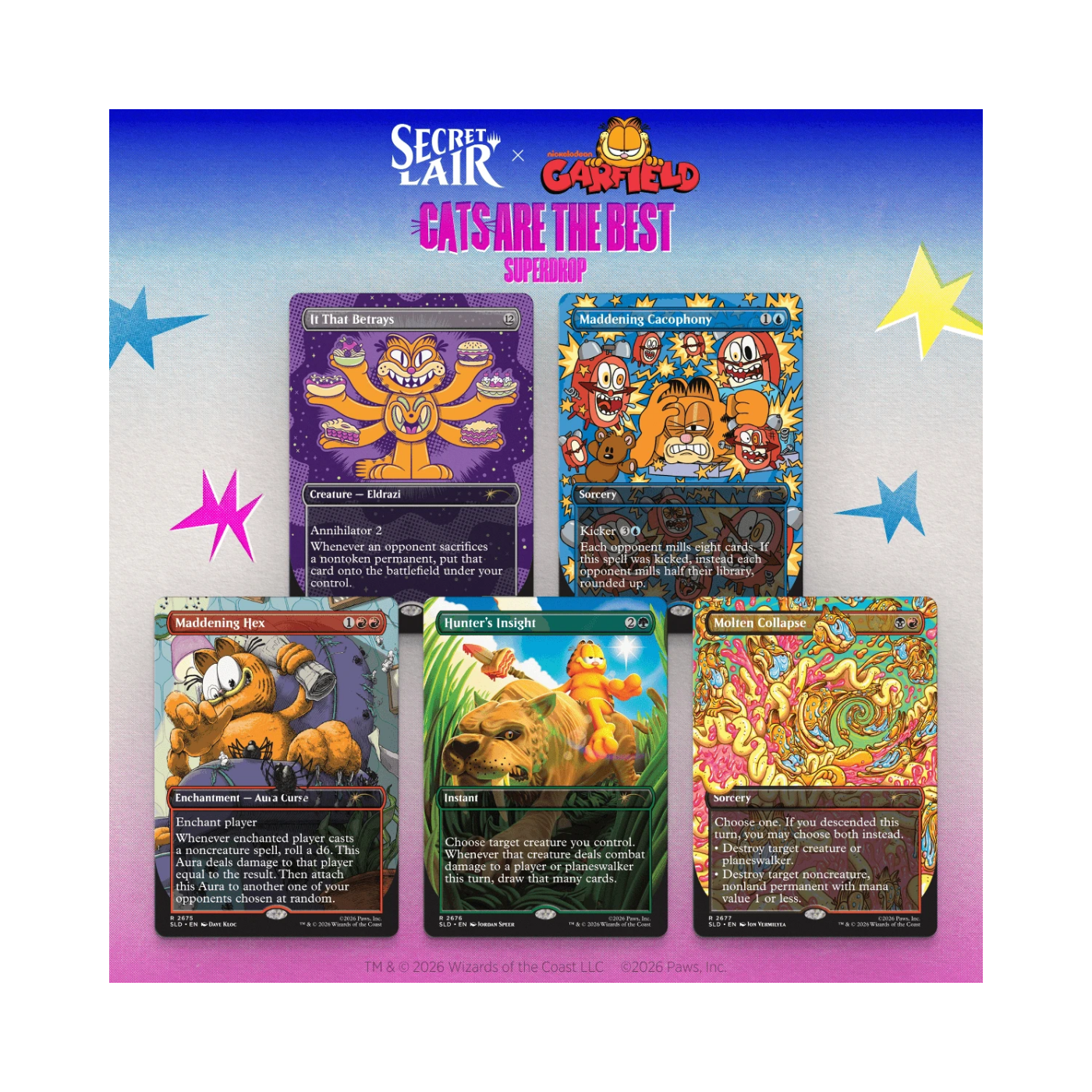 (PREVENTA) MTG Secret Lair - The Cats Are the Best - Our Only Thought is to Entertain You