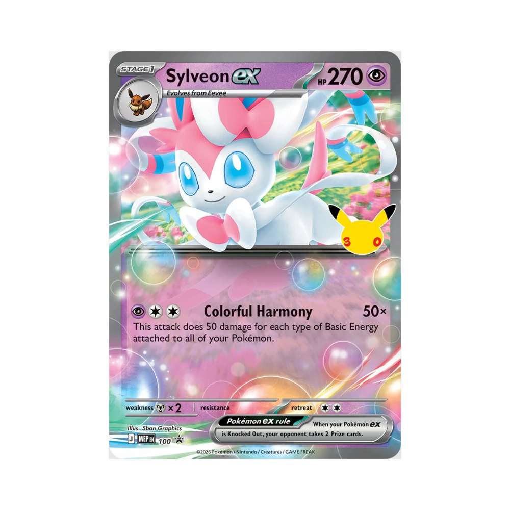 (PREVENTA) Pokémon TCG - 30th Celebration - Sylveon EX Box (LIMITADO A 1 - LEER DESCRIPCIÓN)