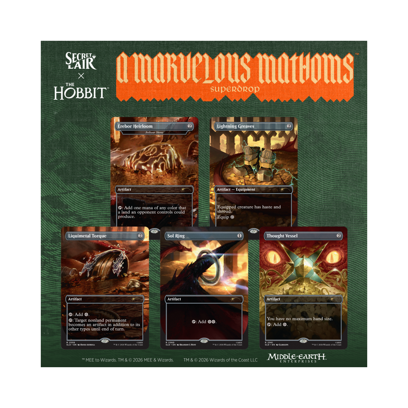 (PREVENTA) MTG Secret Lair - The Hobbit - Smaug's Spoils (LEER DESCRIPCIÓN)