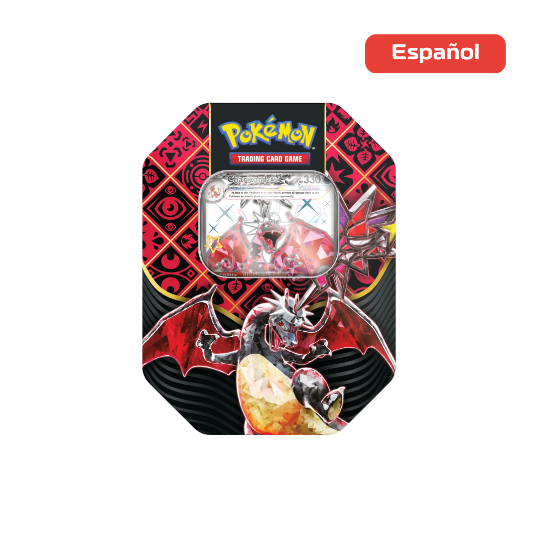 Pokémon TCG - Paldean Fates - Charizard EX -Tin - Español