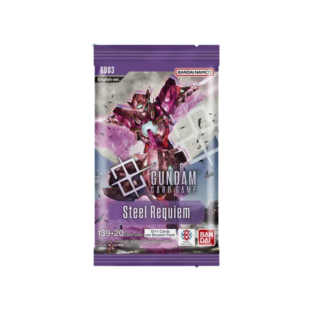 Combo 6 Booster Packs - Gundam Card Game - Set 3 Steel Requiem [GD03]